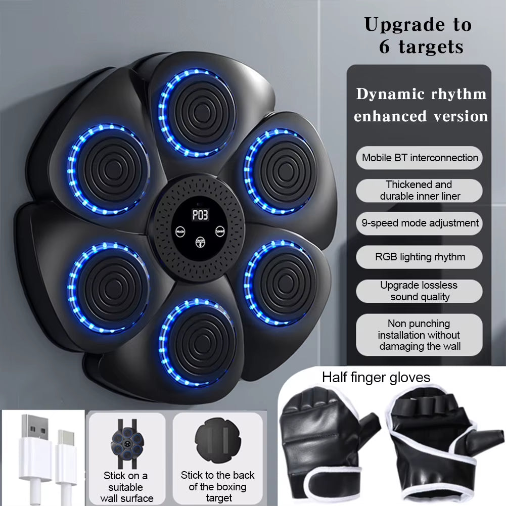 Smart Bluetooth-Compatible Boxing Pads for Home Workout and Training