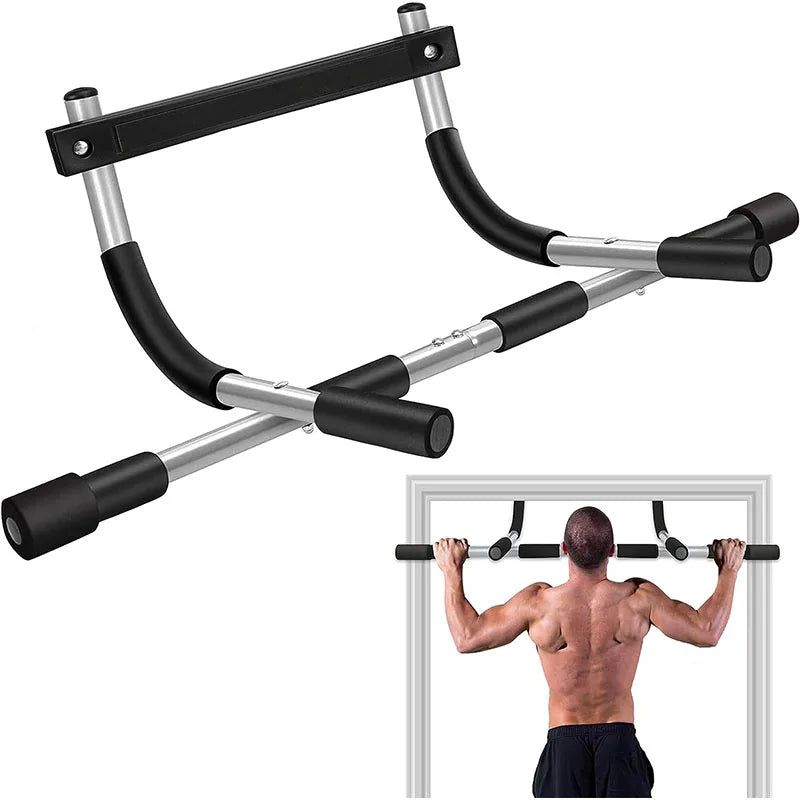Adjustable Chin-Up Bar for Home Workouts - Door Frame Horizontal Pull-Up Bar for Fitness Training