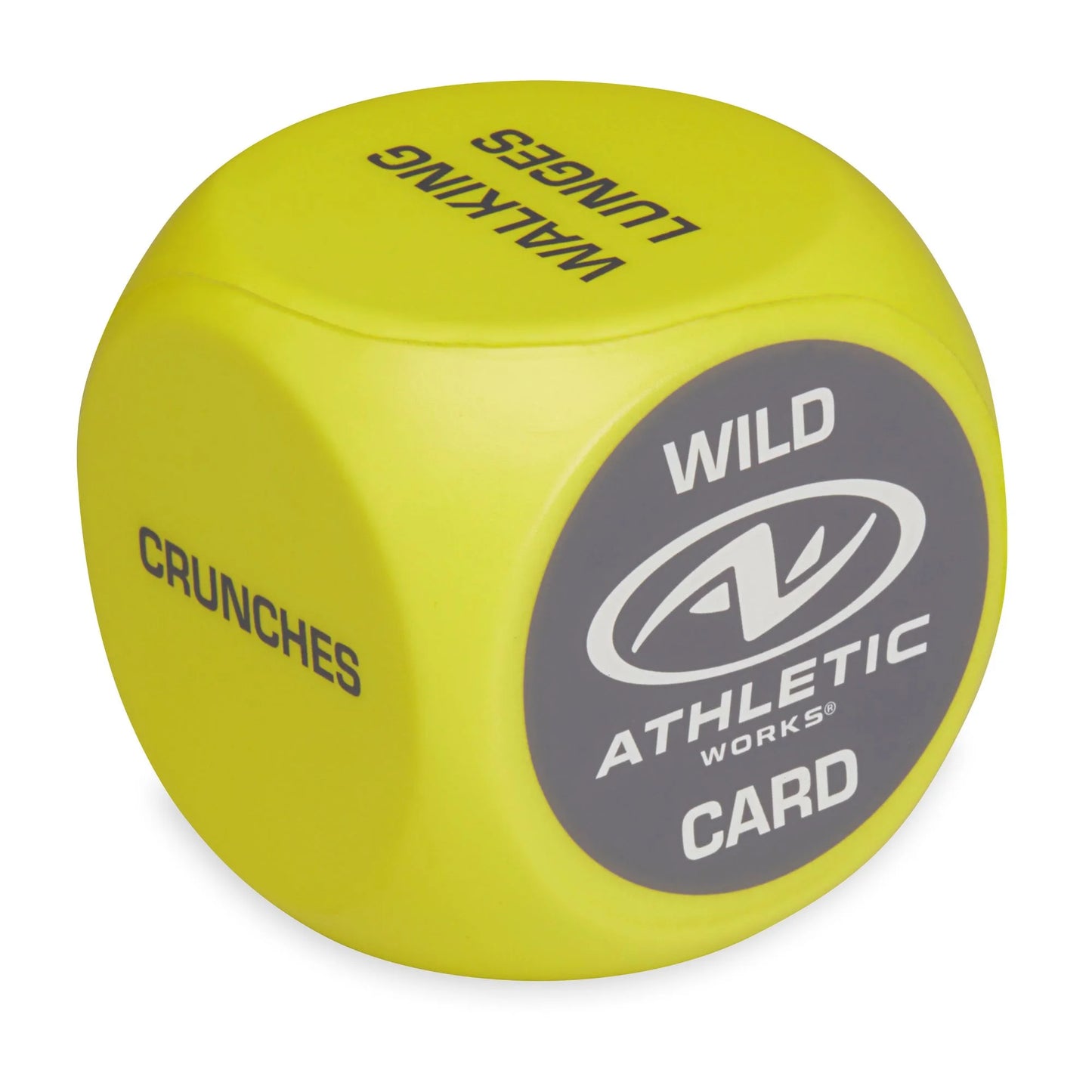 Foam 6-Sided Exercise Workout Dice, Set of 2, Yellow, Suitable for Adults Ages 18+